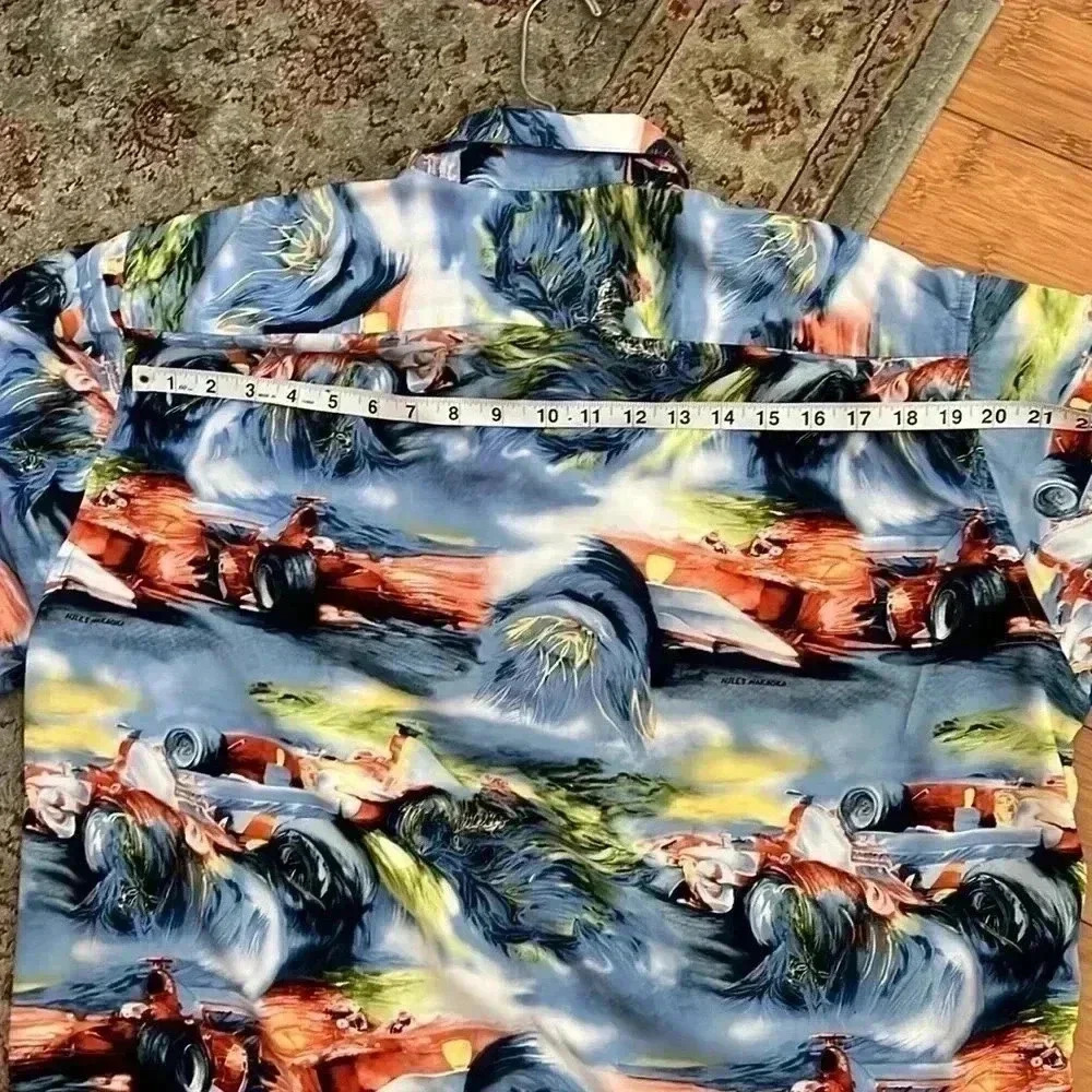 Reyn Spooner Sports Formula 1 Hawaiian Shirt large - Picture 9 of 9